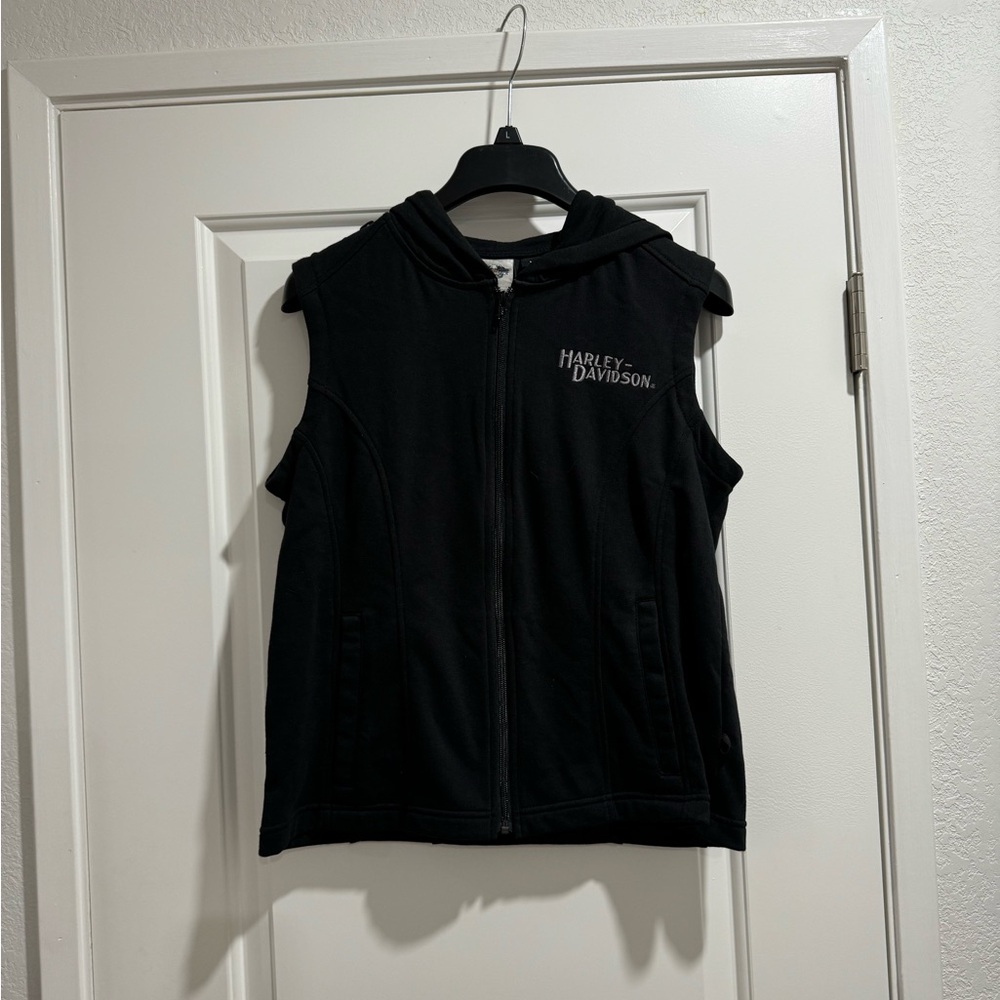 Harley-Davidson Black Hooded Vest
